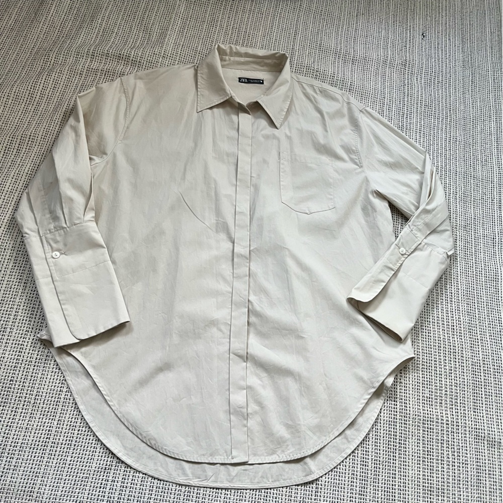Zara Womens Button Down Blouse Size M